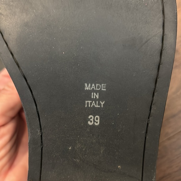 Ann Demeulemeester black w/gold shine fold over boots gently worn size 39 - Picture 11 of 11